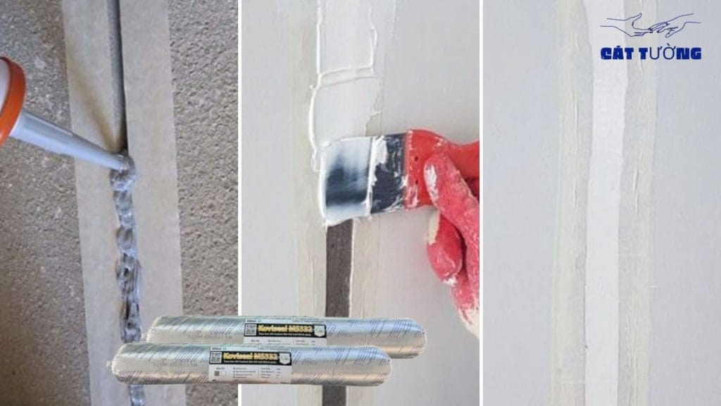 Keo trám vết nứt chống thấm tường ngoài nhà