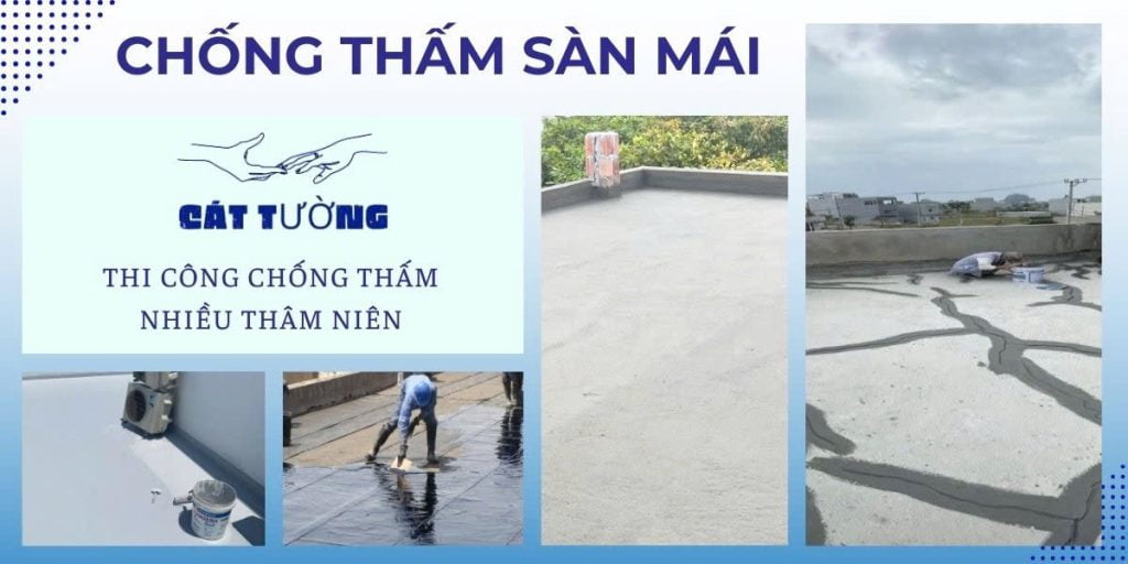 thi công chống thấm mái