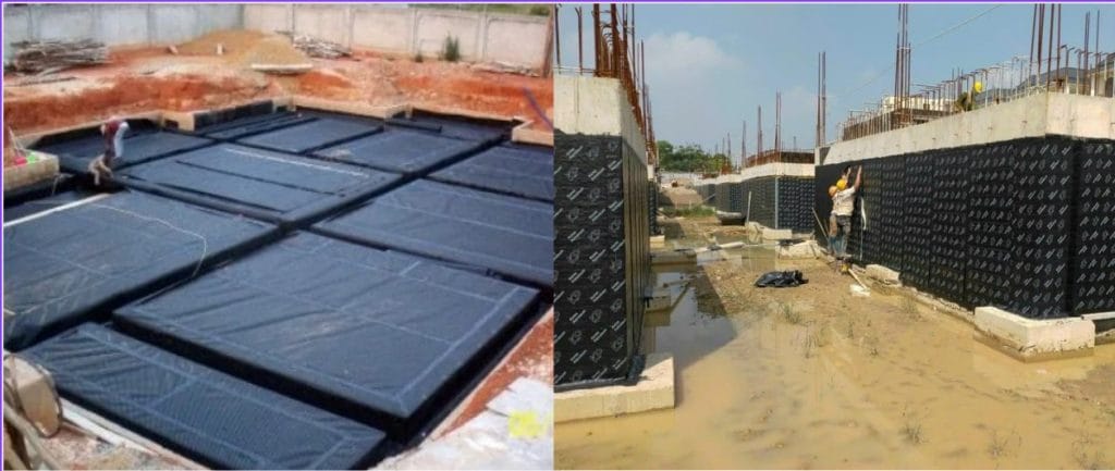Biện pháp thi công chống thấm tầng hầm bằng vật liệu tấm trải