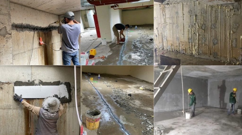 chống thấm ngược tầng hầm