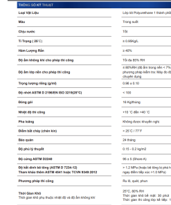 Euro Polymers UP-100 Primer VN Lớp Lót Chống Thấm