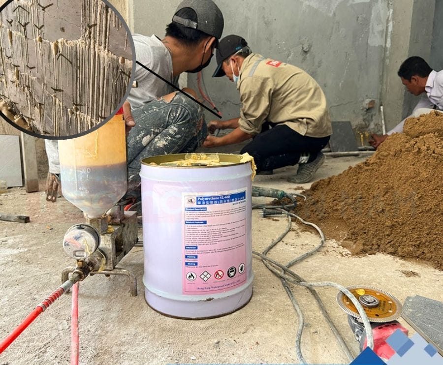 Hướng dẫn sử dụng máy bơm foam chống thấm SL-500
