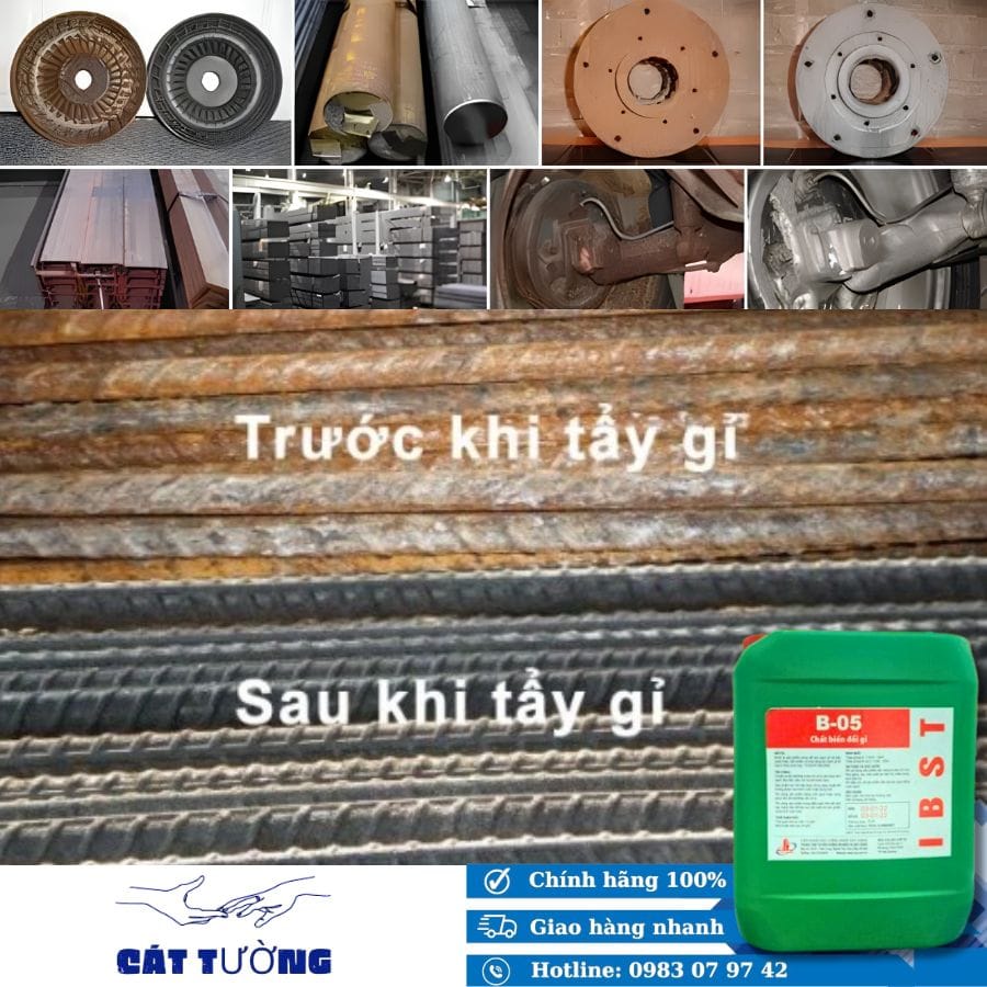 Lưu ý về thi công Chất tẩy rỉ sắt thép xây dựng