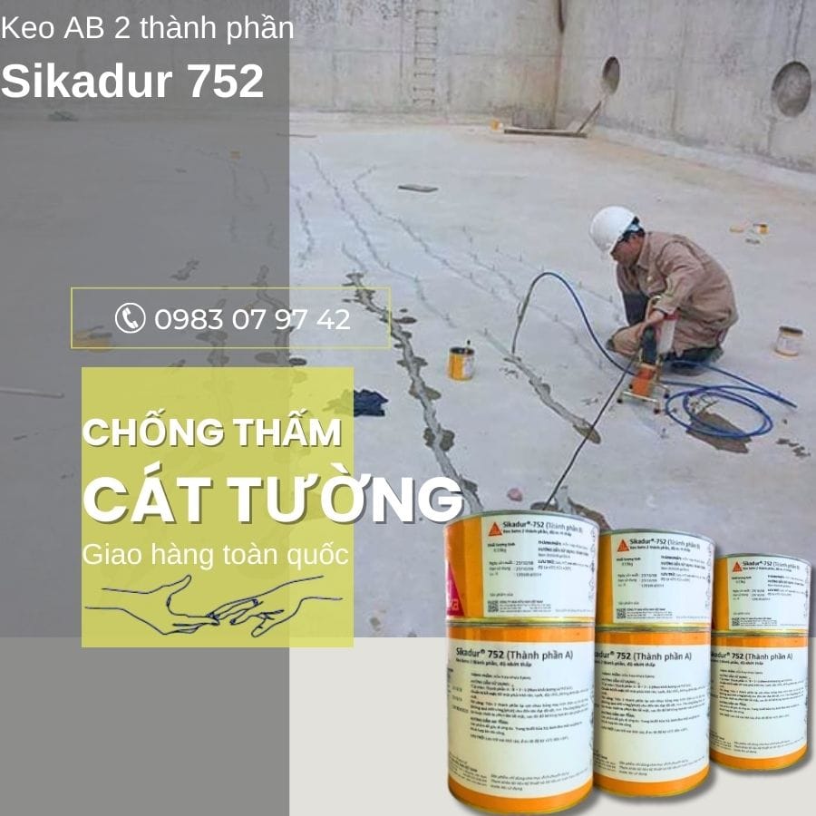Sikadur 752 Keo Bơm Vết Nứt Bê Tông