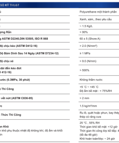 Thông số kỹ thuật của Euro Polymers UP-166 VN Europaint