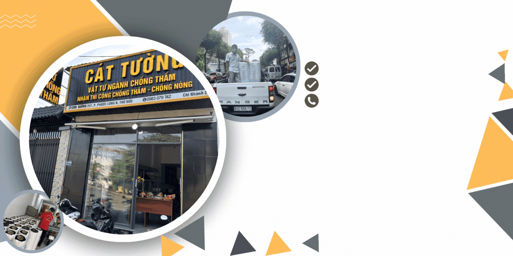 Công ty THNN chống thấm Cát Tường Phân phối vật tư chống thấm trên toàn quốc.