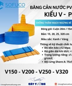 Băng cản nước kiểu V Sofuco