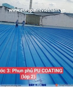 Sơn chống nóng mai tôn Europaint - Polymers PU 600 Insulation