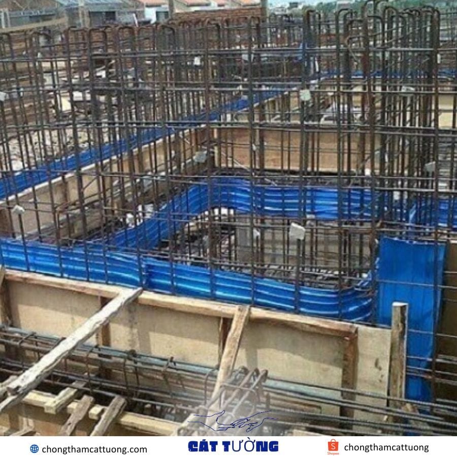 Thi công chống thấm khe co giãn với băng cản nước O